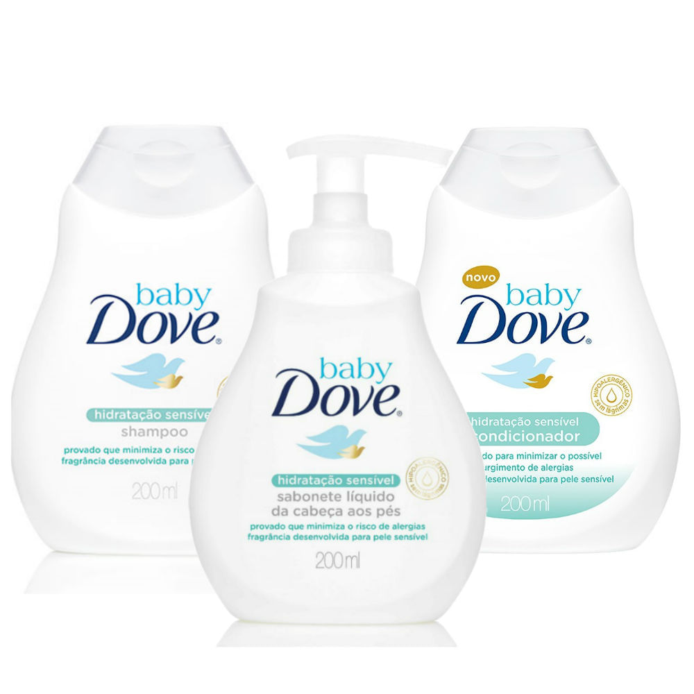 Kit Dove Baby Hidratação Sensível Shampoo 200ml