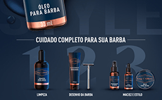 Banner Óleo para Barba Premium Cuidado Completo