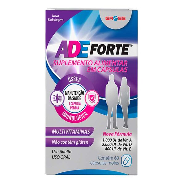 Polivitamínico Adeforte Gross 60 Capsulas