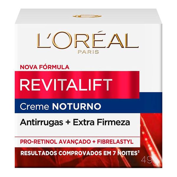 Creme Hidratante Facial Anti-idade L'Oréal Paris Revitalift Pro-Retinol Noturno 49g