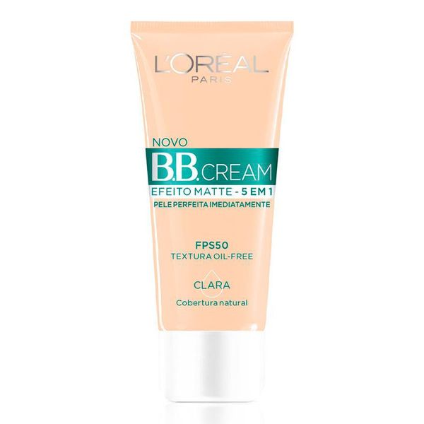 Base BB Cream L'Oréal Paris Efeito Matte Cor Clara FPS50 30ml