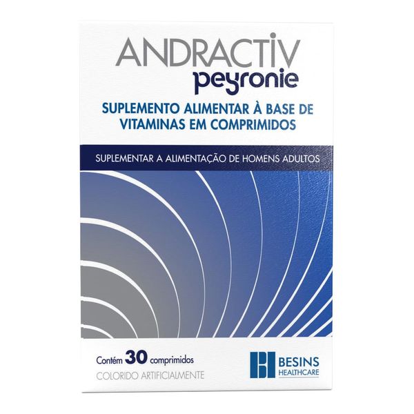 Suplemento Alimentar Andractiv Peyronie 30 Comprimidos