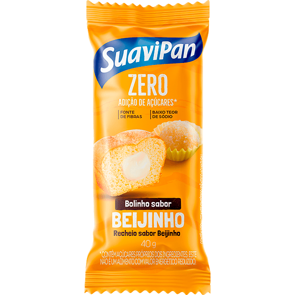 Bolinho Zero sabor Beijinho com 40g - SuaviPan
