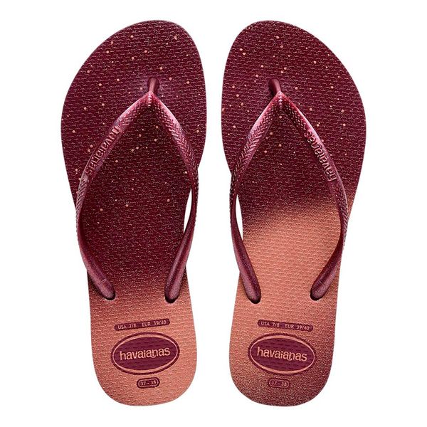 Sandálias Havaianas Slim Gloss Terra Roxa N°39/40