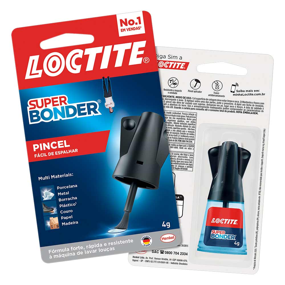Cola Instantânea Super Bonder Universal Pincel 4g Loctite Drogaria Sao Paulo