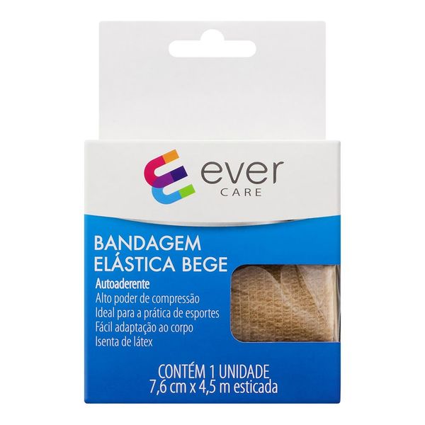 Bandagem Elastica Ever Care 7,6cm x 4,5m