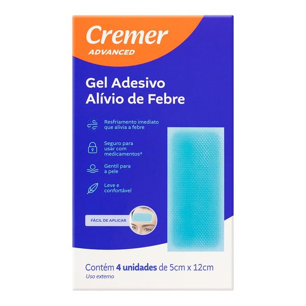 Gel Adesivo Alívio De Febre Cremer Advanced 4 Unidades