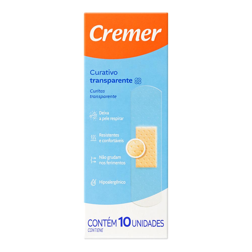 Curativo Cremer Transparente 10 Unidades