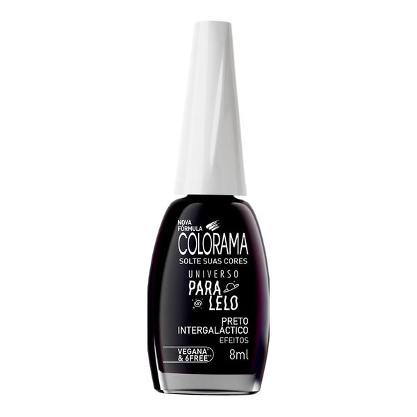 Esmalte Colorama Universo Paralelo Cintilante Preto Intergaláctico 8ml