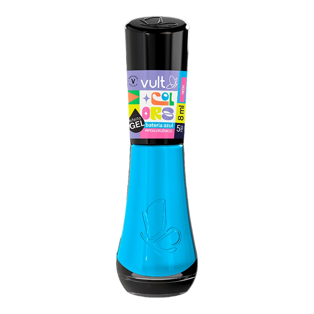 Esmalte Vult 5free Colors Bateria Azul 8ml
