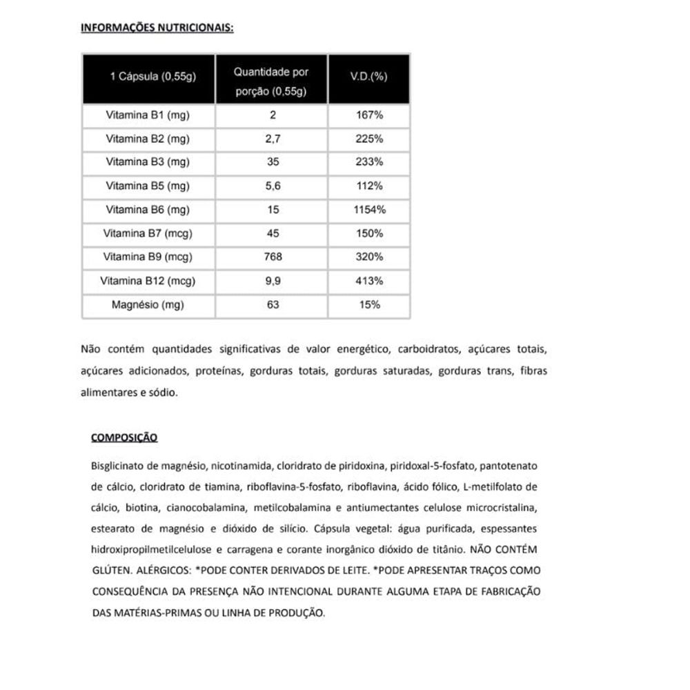 B Complex Essential Nutrition 120Caps - Drogaria Sao Paulo