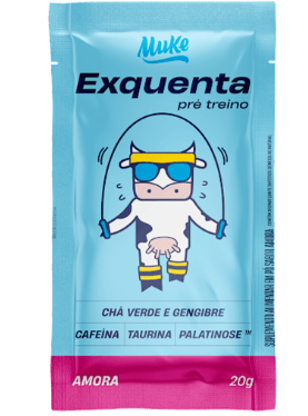 Muke exquenta pré treino sabor amora de 20g  - Mais Mu