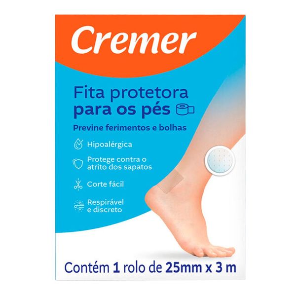 Fita Protetora Para Os Pés Cremer 25mm x 3m