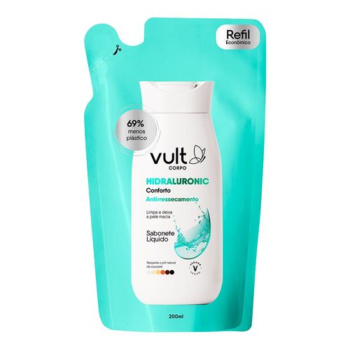 Sabonete Líquido Conforto Vult Corpo Hidraluronic 200Ml Refil