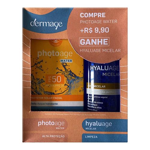 838250---Kit-Dermage-Protetor-Solar-Facial-FPS50-Photoage-Water-40g-Agua-Micelar-Hyaluage-120ml-1 838250---Kit-Dermage-Protetor-Solar-Facial-FPS50-Photoage-Water-40g-Agua-Micelar-Hyaluage-120ml-1