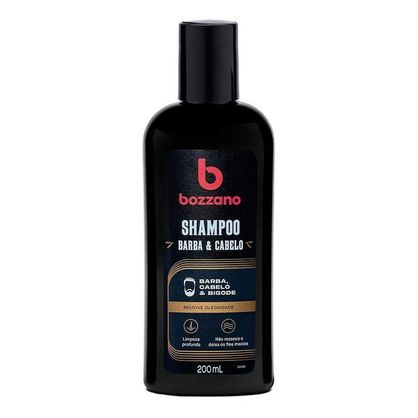 Shampoo para Barba, Cabelo e Bigode Bozzano 200ml