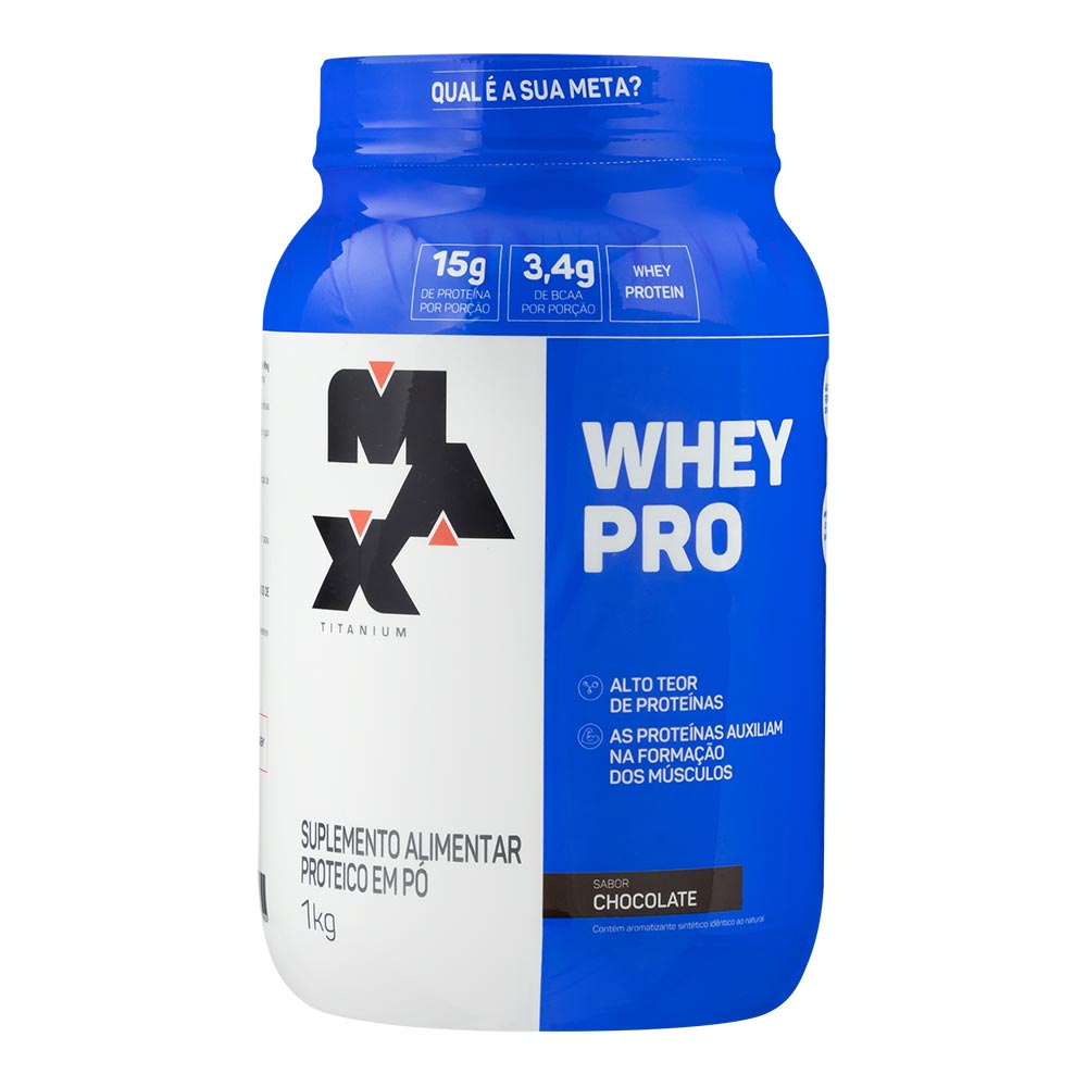 WHEY PRO S/CHOCOLATE 1K MAX TITANIUM