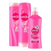 Kit-Seda-Ceramidas-Shampoo-325ml---Condicionador-325ml---Creme-Para-Pentear-300ml