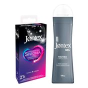 Kit-Jontex-Preservativo-Orgasmo-Em-Sintonia-4-Unidades---Gel-Lubrificante-Neutro-100g