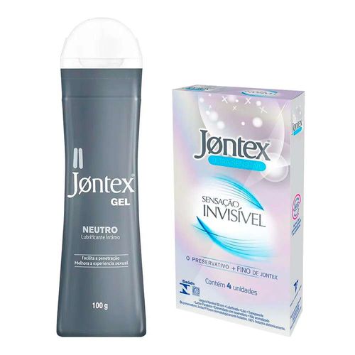 Kit-Jontex-Preservativo-Sensacao-Invisivel-4-Unidades---Gel-Lubrificante-Neutro-100g