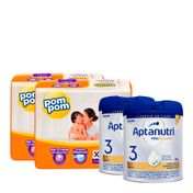 Kit-Aptanutri-Profutura-Formula-Infantil-3-800g-2-unidades---Fralda-Pom-Pom-Derma-Protek-XG-76-Unidades