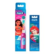 Kit-Oral-B-Disney-Princesas-Escova-Dental-Eletrica---2-Pilhas-AA---Refil-para-Escova-Eletrica-2-Unidades