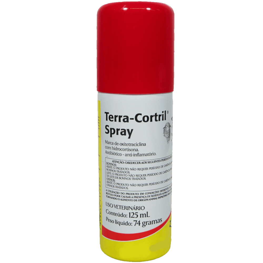 Terra-Cortril Spray 125ml Zoetis Kit Com 2 - Drogaria Sao Paulo