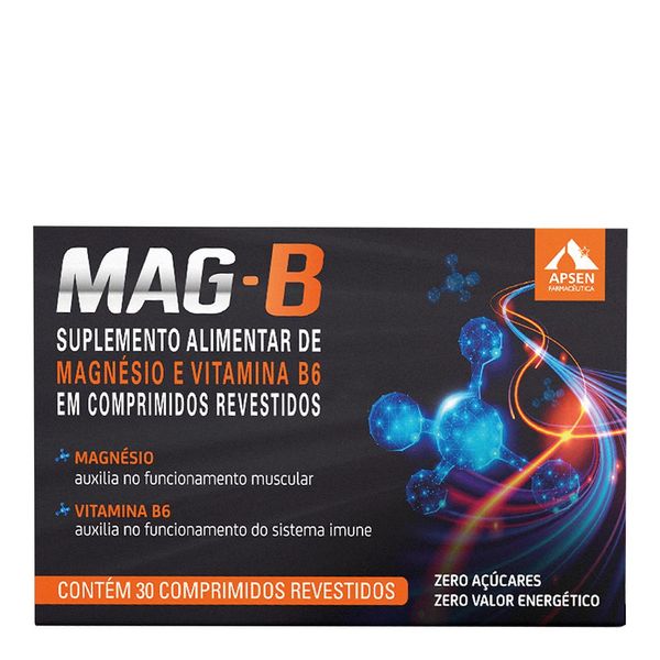 Suplento Alimentar Mag B Apsen 30 Comprimidos