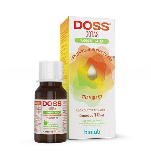 Vitamina D3 Doss 1.000Ui Biolab 10Ml Gotas