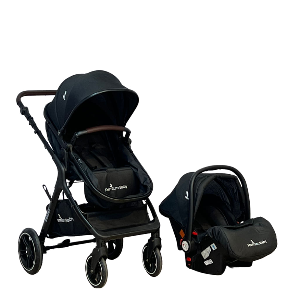 Carrinho e Bebê Conforto Ts Kansas Preto Premium Baby 935306329