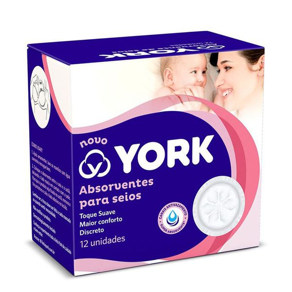 Absorventes para Seios York 12 Unidades