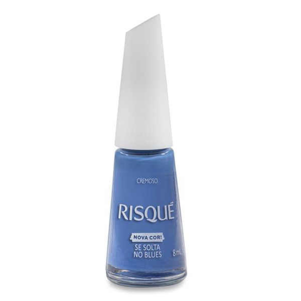 Esmalte Risqué Azul Se Solta no Blues Cremoso 8ml