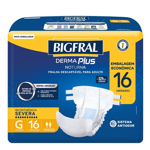 838896-Fralda-Geriatrica-Descartavel-Bigfral-Derma-Plus-Noturna-G-16-Unidades- 838896-Fralda-Geriatrica-Descartavel-Bigfral-Derma-Plus-Noturna-G-16-Unidades-