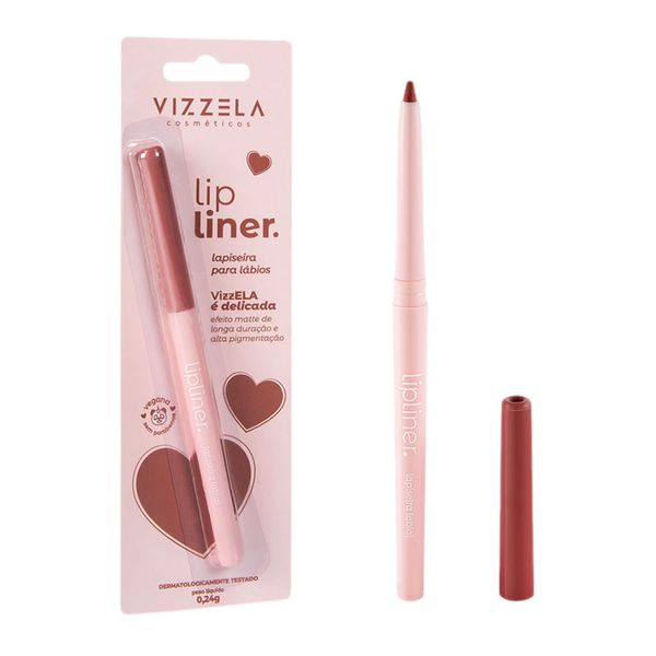 Lapiseira Para Lábios Vizzela Lip Liner Delicada 0,24g