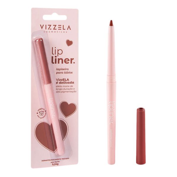 Lapiseira Para Lábios Vizzela Lip Liner Determinada 0,24g