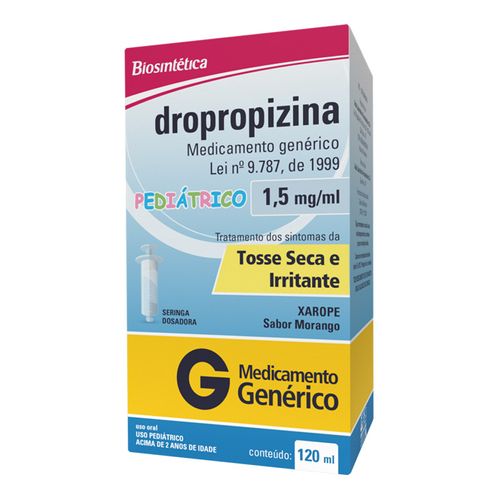 845795-Dropropizina-1-5mg-ml-Biosintetica-Morango-120ml-Xarope-Seringa-Dosadora- 845795-Dropropizina-1-5mg-ml-Biosintetica-Morango-120ml-Xarope-Seringa-Dosadora-