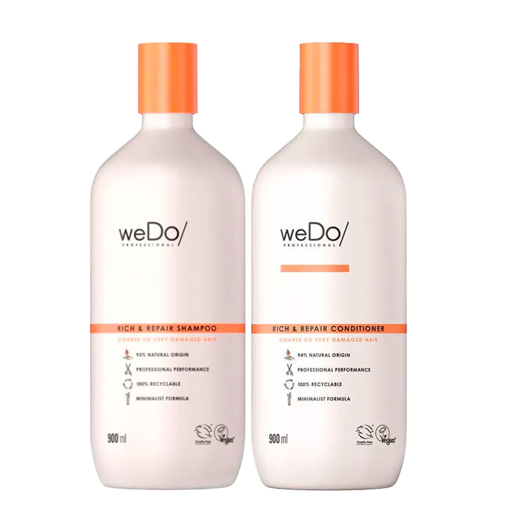 Kit WeDo/ Professional Rich&Repair – Shampoo 900 ml + Condicionador 900 ml