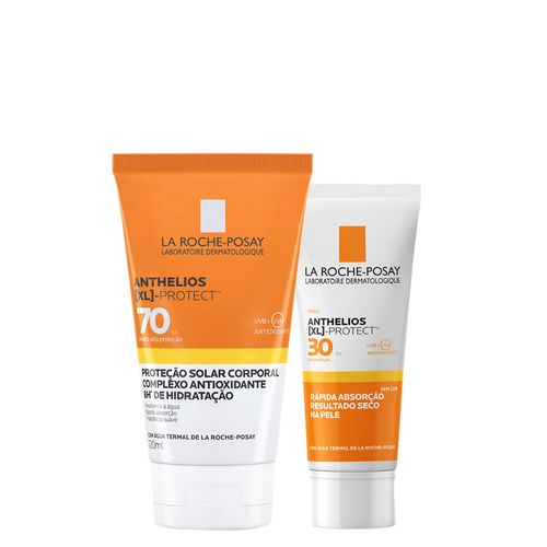 Kit La Roche-Posay - Protetorsolar Corporal Anthelios Xl-Protetor- Fps 30 40 G + Protetor- Fps 70 120 Ml