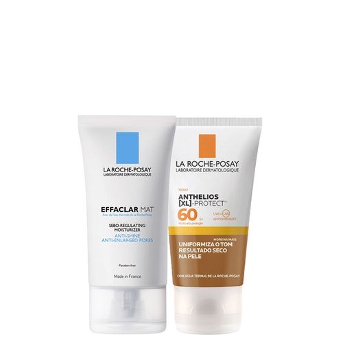 Kit La Roche-Posay - Protetorsolar Facial Fps 60 Morena Mais 40 G + Creme Hidratante Facial 40 Ml
