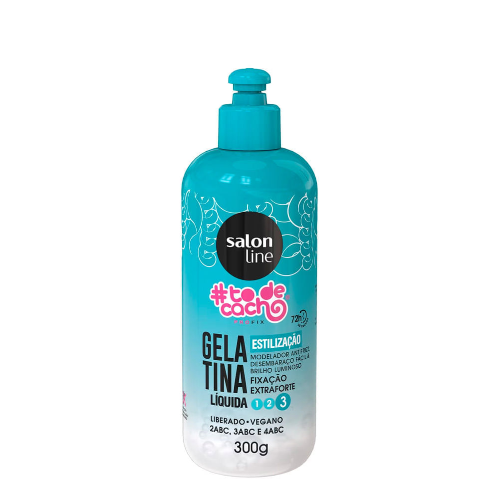 Gelatina Liquida #Todecacho Estilização Salon Line 300g Drogaria