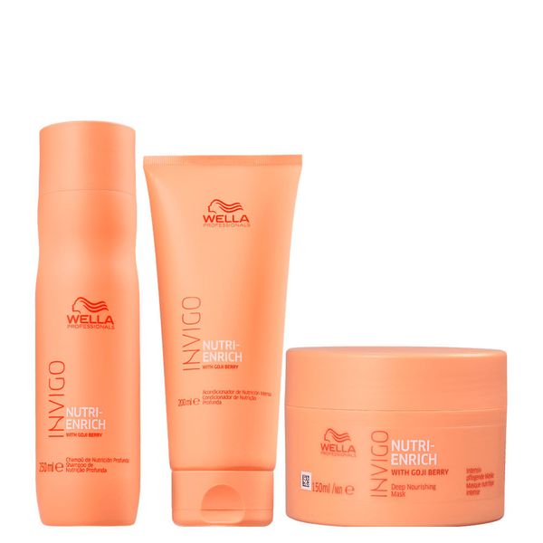 Kit Wella Professionals Invigo Nutri Enrich - Shampoo 250 ml + Condicionador 200 ml + Máscara 150 ml