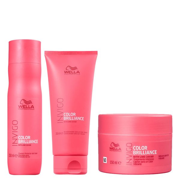 Kit Wella Professionals Invigo Color Brilliance - Shampoo 250 ml + Condicionador 200 ml + Máscara 150 ml