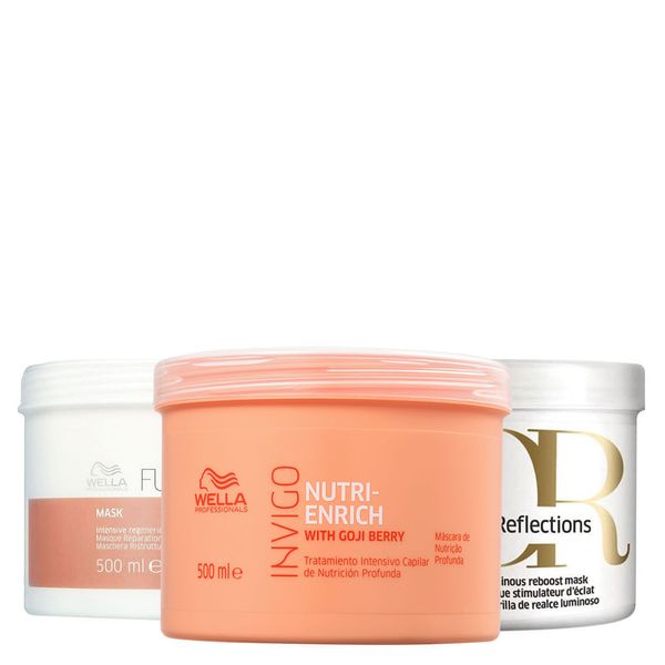 Kit de Cronograma Capilar Wella Professionals Profissional - 3 Produtos