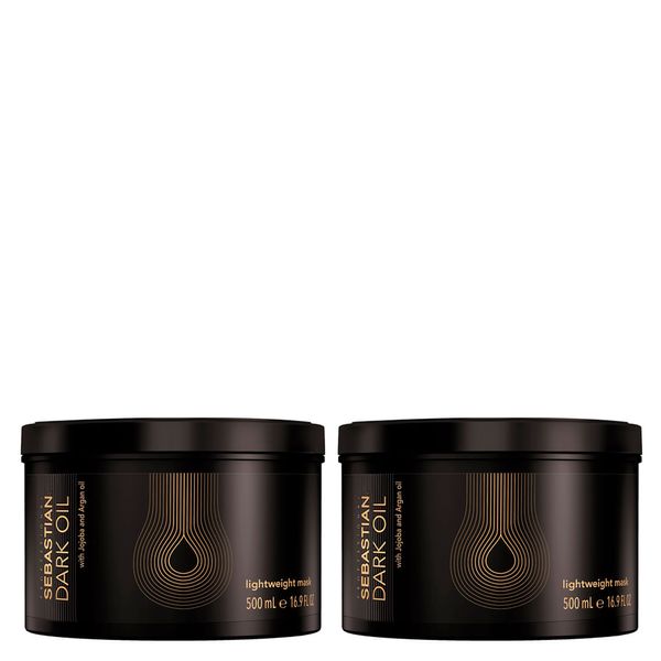 Kit Sebastian Professional Dark Oil Máscara de Brilho 500ml - 2 Unidades