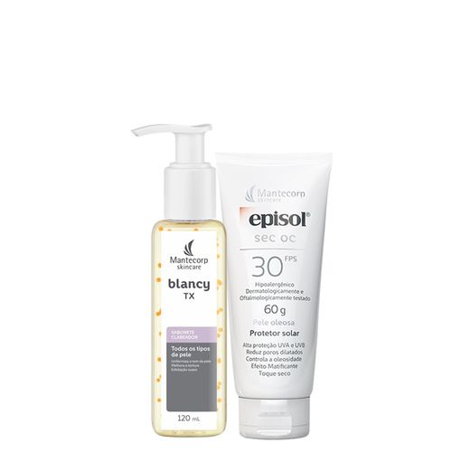 Kit Anti-Manchas Mantecorp - Sabonete Líquido Facial 120 Ml + Protetor Solar Facial 30 60 G preço