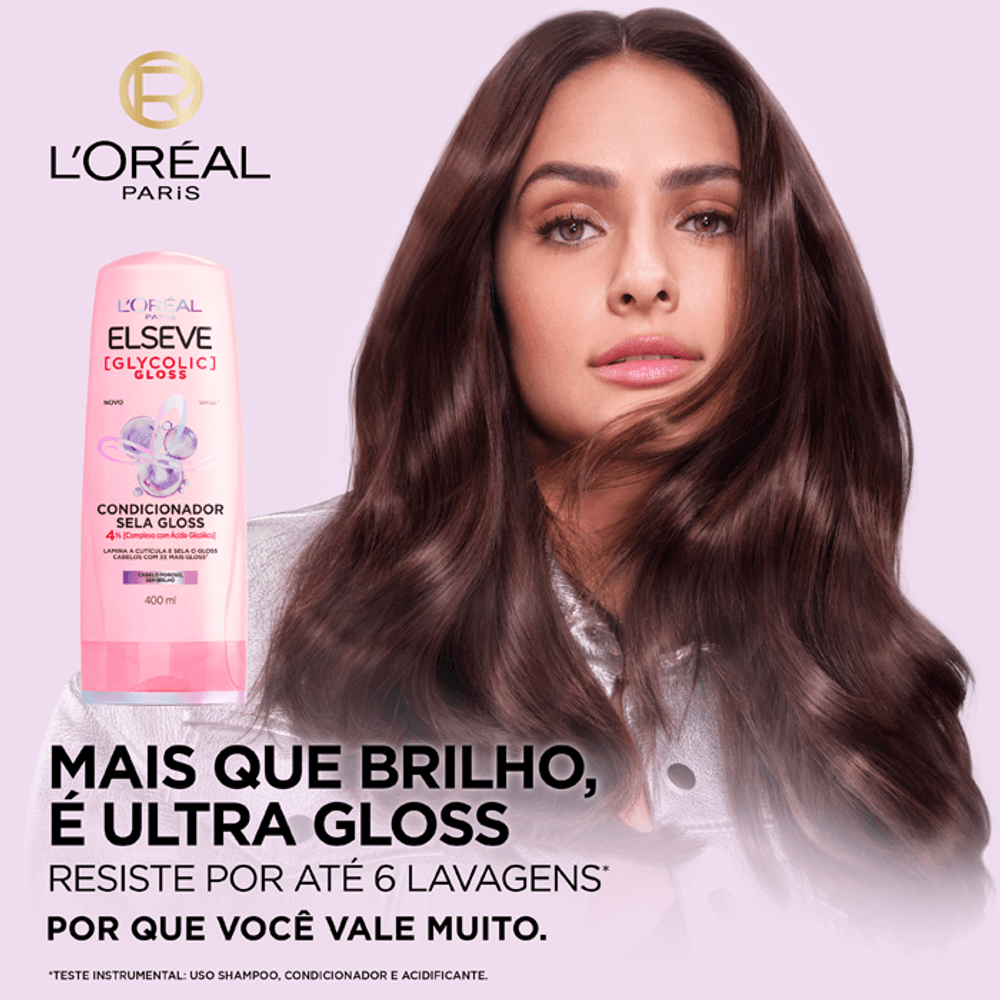 Condicionador Loréal Paris Elseve Glycolic Gloss 200ml Drogaria Sao Paulo 6451