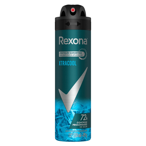 Desodorante Antitranspirante Aerosol Masculino Rexona Extracool 72 Horas 150Ml