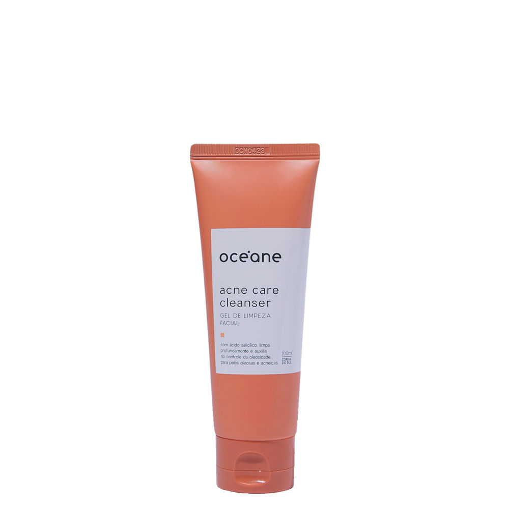 Gel De Limpeza Facial Com Ácido Salicílico –acne Care Cleanser 100ml Oceane