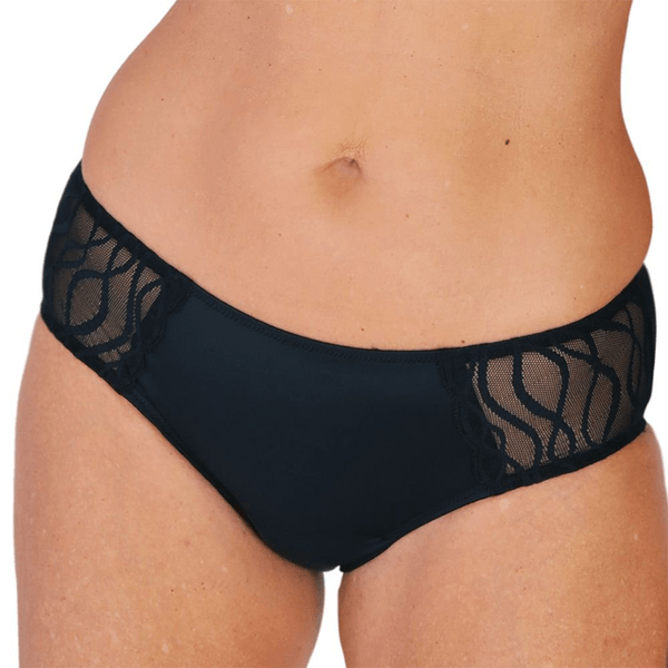 Calcinha Absorvente Lavável Tena Cor Preta Tamanho EG 1 Unidade