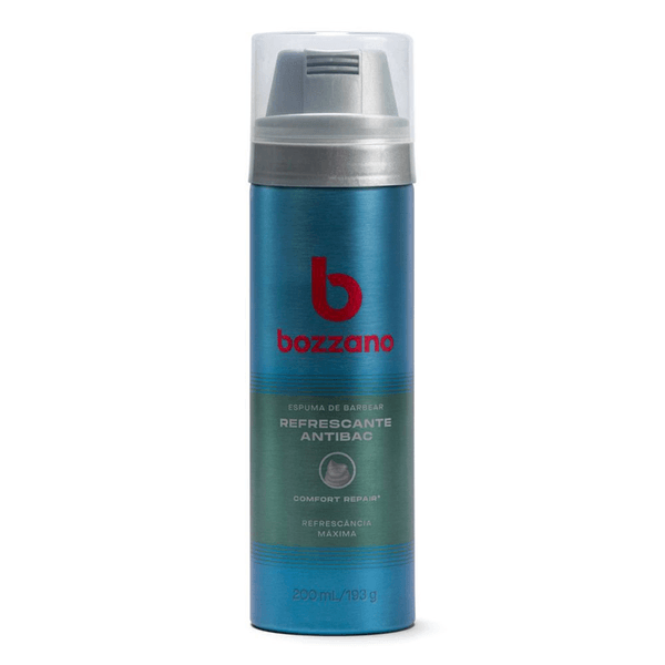 Espuma de Barbear Bozzano Refrescante Antibac 200ml
